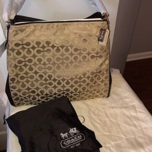 New large COACH Signature bag